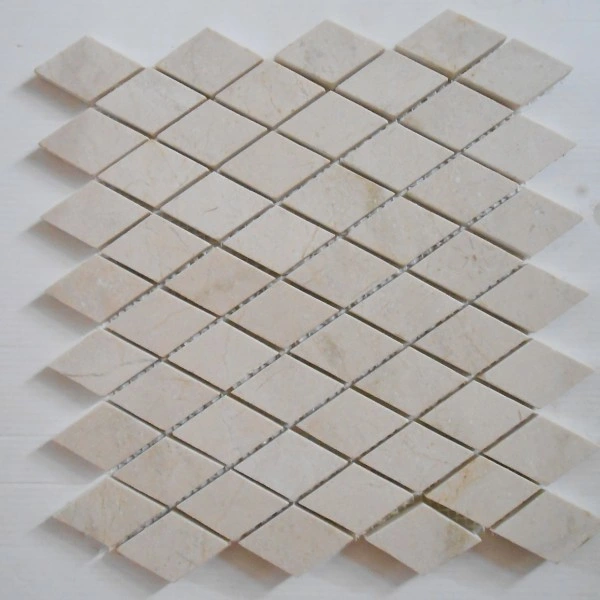 Beige baratos Rhombus Mable azulejos para baño y cocina