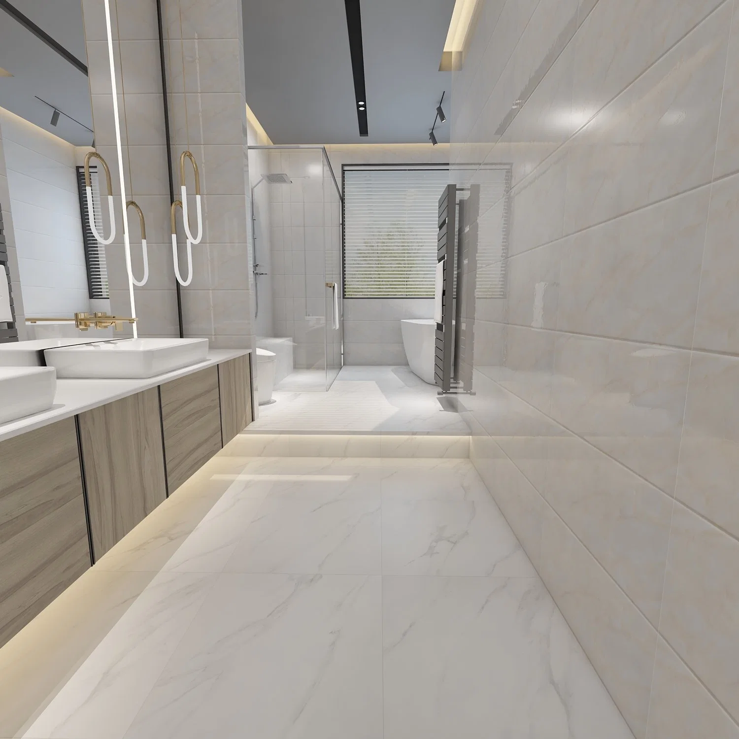 Virginia Springfield MO moderno cuarto de baño azulejo vitrificado para ducha paredes