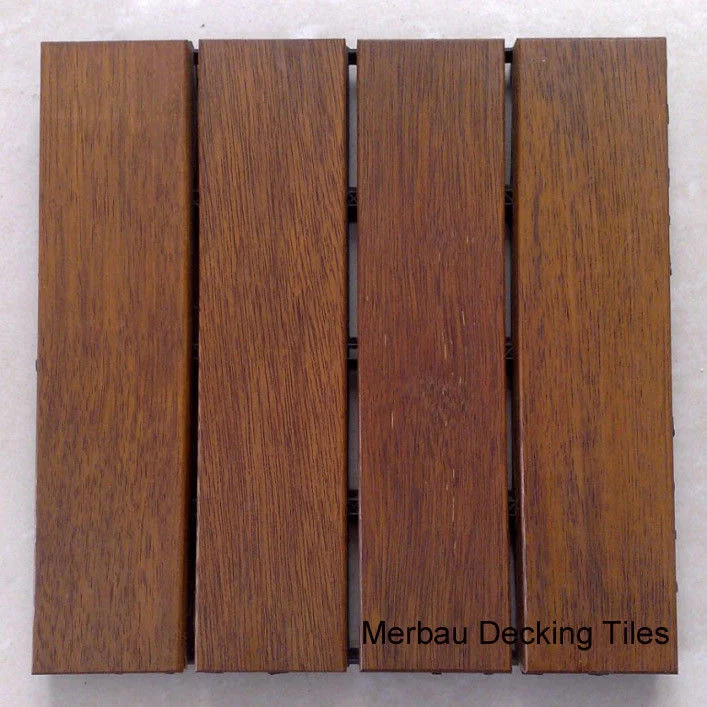 Pisos de Madera exterior de Merbau/Techado de madera y azulejos azulejos