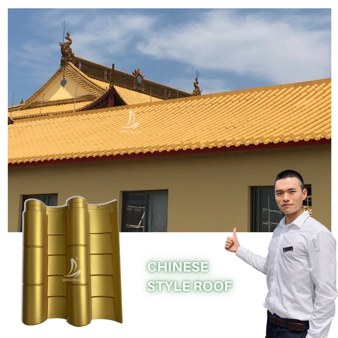  Tejas poliméricos China China Templo del techo de tejas para el almacenamiento de ácido Boildings química