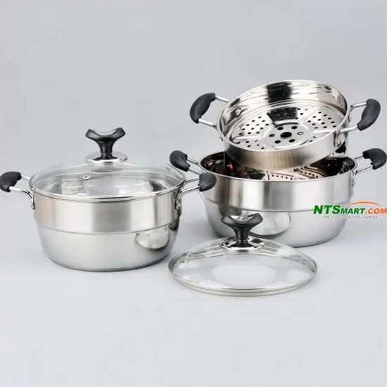 Utensilios de cocina, utensilios de cocina, olla de almacenamiento, acero inoxidable Cookware comercial