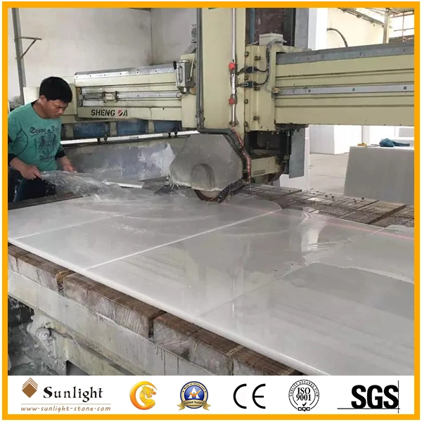 Pulido de piedra natural de mármol blanco puro Vietnam/Crystal Mármol blanco