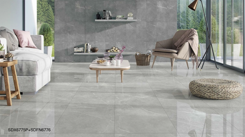 Foshan Top Quality Building Material Ceramics 600X1200 Gray Marble Glazed Polished Floor Wall Tiles Porcelain Ceramic Tile