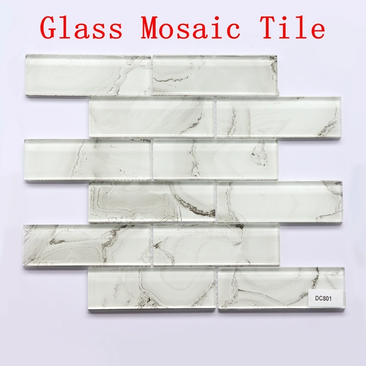 Crystal Glass Diamond Mosaic Resin Conch Tile Rose Gold Wave Backsplash Brown and Beige Tiles--Glass Tiles