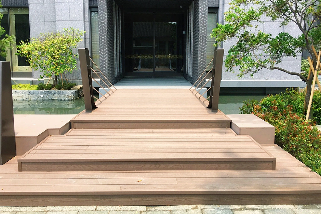 Waterproof Composite Deck Board End Skirting WPC Deck Covering