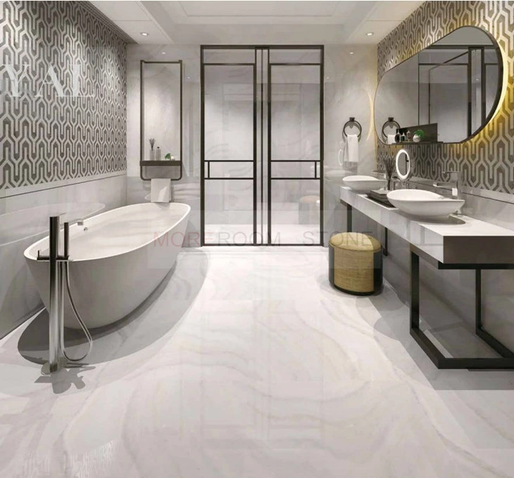 Foshan 32X32 Glazed White Onyx Effect Ceramic Porcelain Flooring