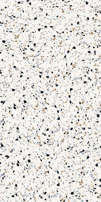 60X120cm Soft Gloss Blue Chips Terrazzo Porcelain Kitchen Tile