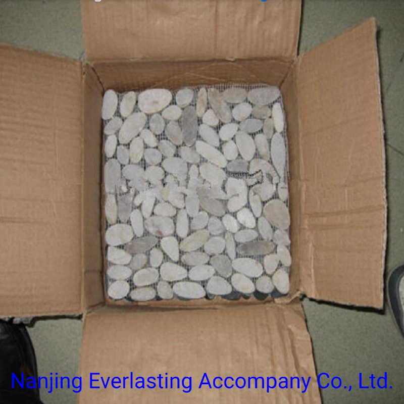 Sliced Polished Natural Stone Pebbles Mosaic Wall &amp; Floor Tile