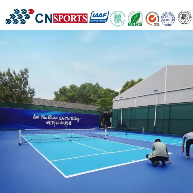 Flexible Spu Rubber Sport Floor Covering for Tennis Court