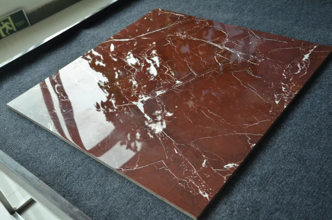 Shopping Mall Floor Glazed Polished 24X24 Red Ceramic Tile