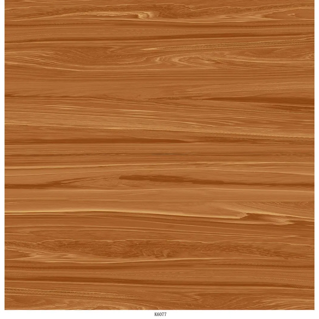 3D Injection Wood Grain Polished Floor Tile Design Patterns Tan Light Brown Dark Gray