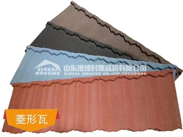 Color Stone Coated Metal Roof Tiles