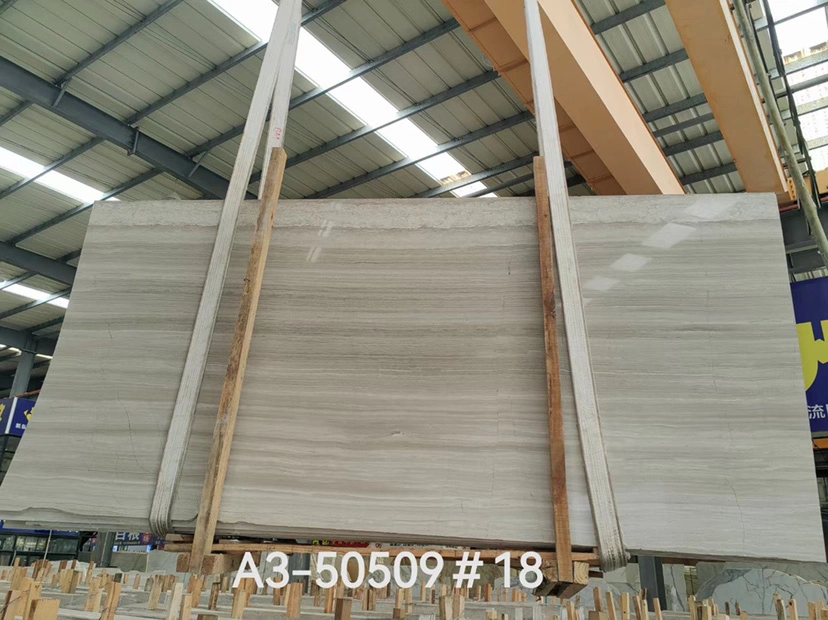 Chinese Wooden White Marble Tile for Interior Wall Decoration