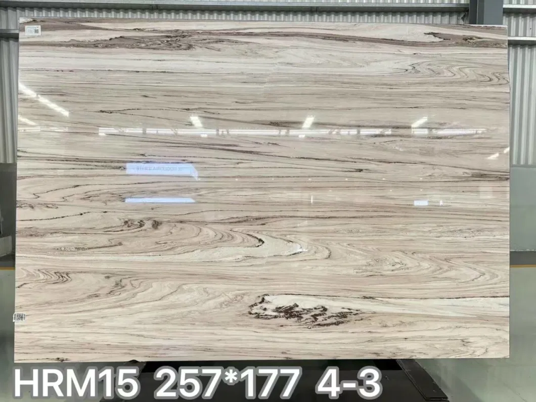 High Quality Wooden White Galaxy White Palissandro Marble Slab for Flooring Background Wall Countertop/Stair/Riser Decoration Tile