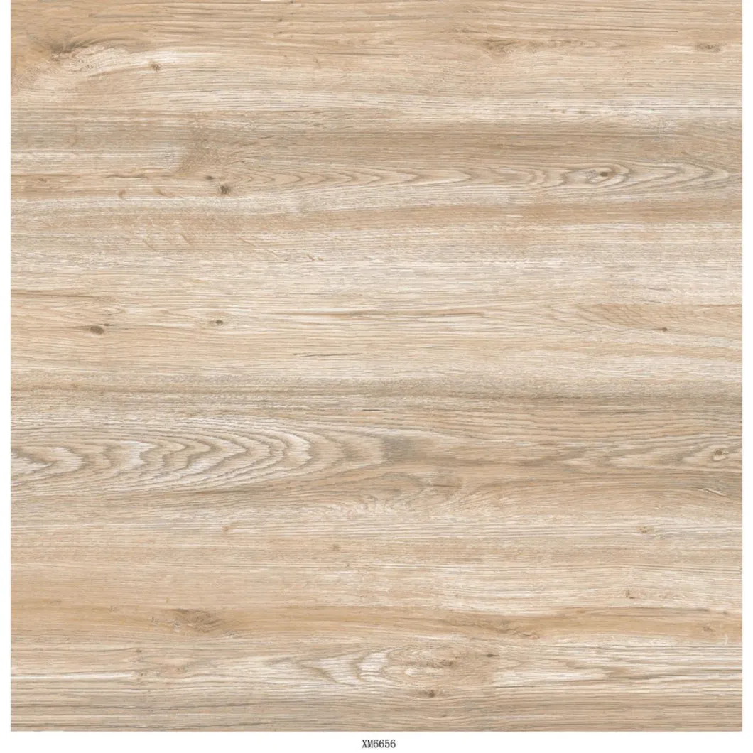 3D Injection Wood Grain Polished Floor Tile Design Patterns Tan Light Brown Dark Gray