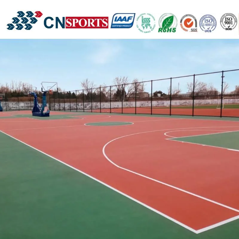 Flexible Spu Rubber Sport Floor Covering for Tennis Court