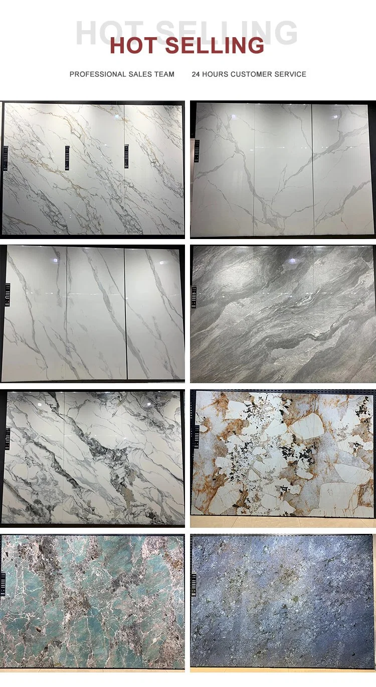 Background Wall Worktop Stoneware Porcelain Carreaux Sintered Stone Large Slab Tiles