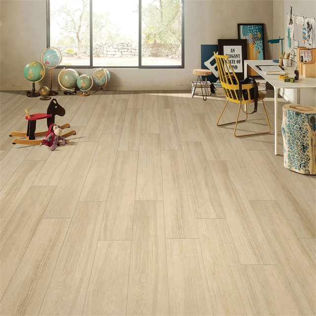 Light Warm Beige Color 200X1200mm Wood Look Tiles for Bedroom