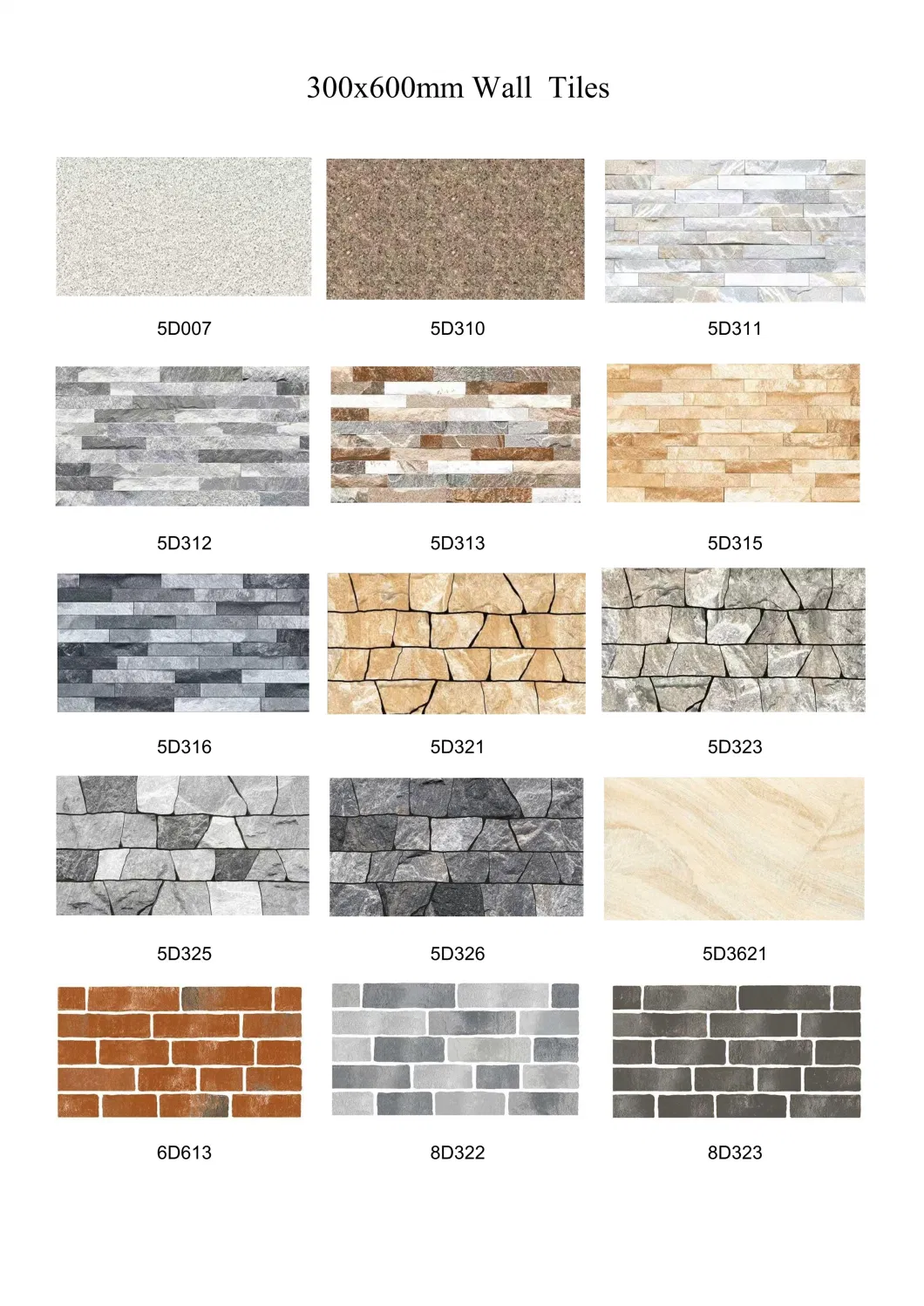 12X24 Stone Feature Wall Tiles Outdoor Decoration Ceramic Tiles