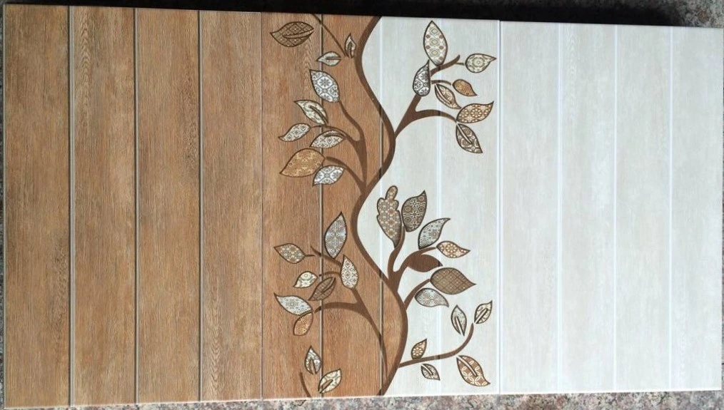 Beautiful Wood Slab Look Strip Shape Ceramic Wall Tile for House Decoration (250*400mm)