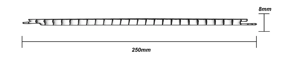 2400X1000X10mm Kitchen Bathroom Wetroom Shower Cladding PVC Tongue and Groove Wet Wall Panel