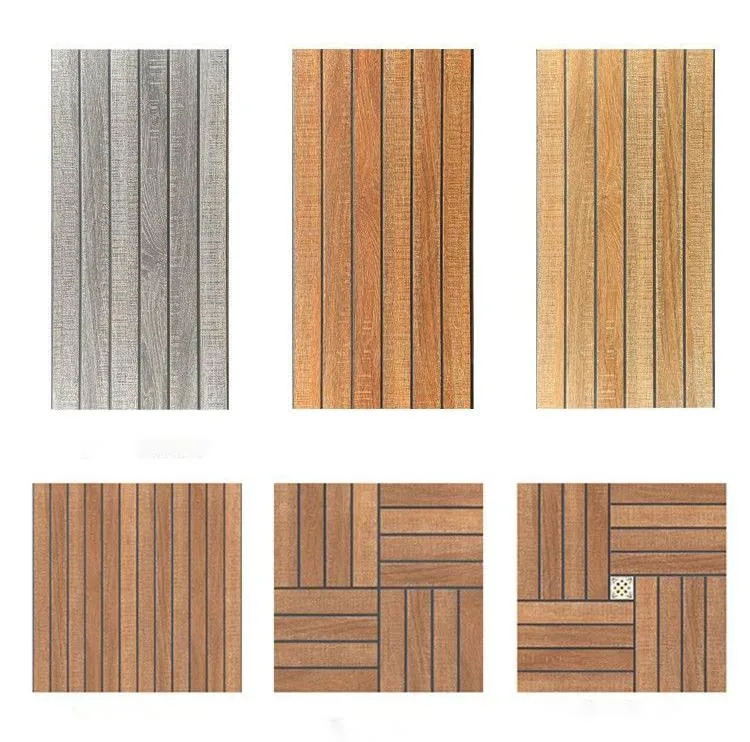 Factory Price Rustic Porcelain	out Door Wood Tile Garage Floor for Yard