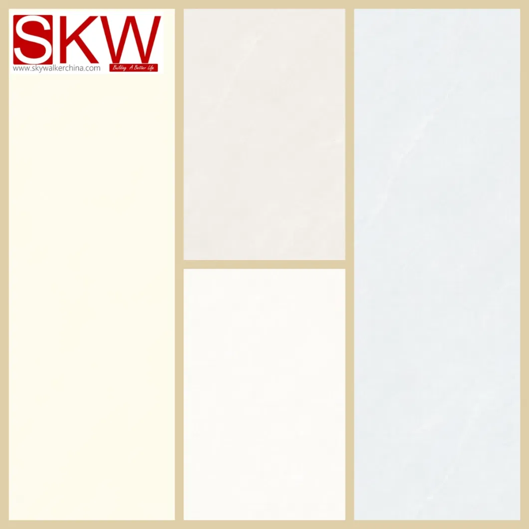 Competitive 400X800mm Manufacturer Soft Light Gloss Marble Stoneware Porcelain Tile