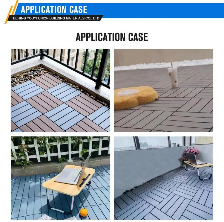 Outdoor Balcony Garden Terrace Splicing Decking Floor Interlocking Plastic Deck Tiles