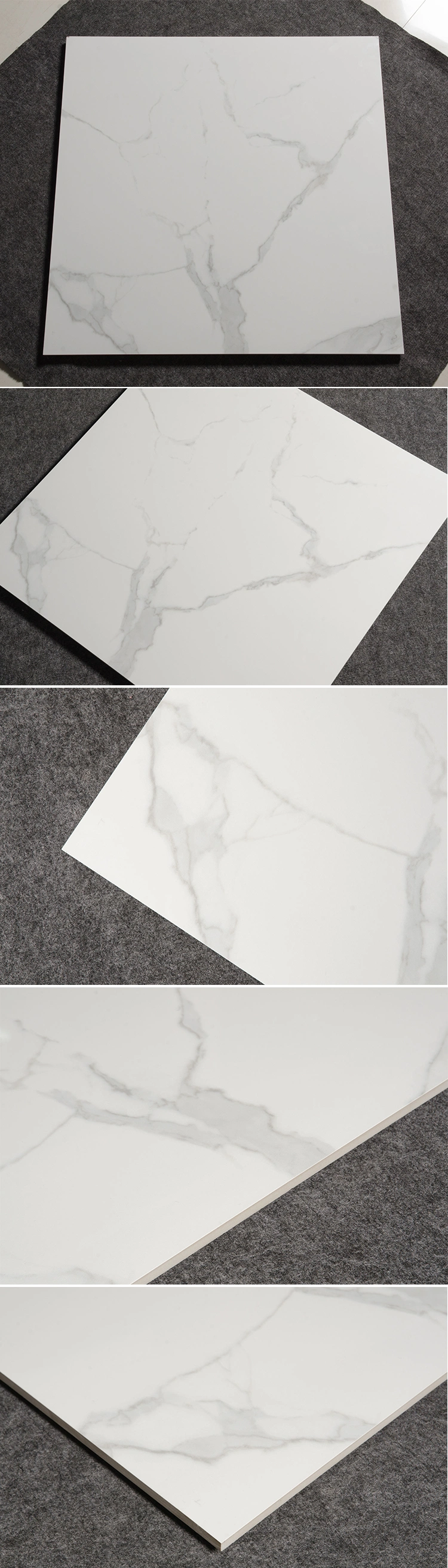 White Color Marble Like Wall Decorative Polished Ultra Thin Tiles