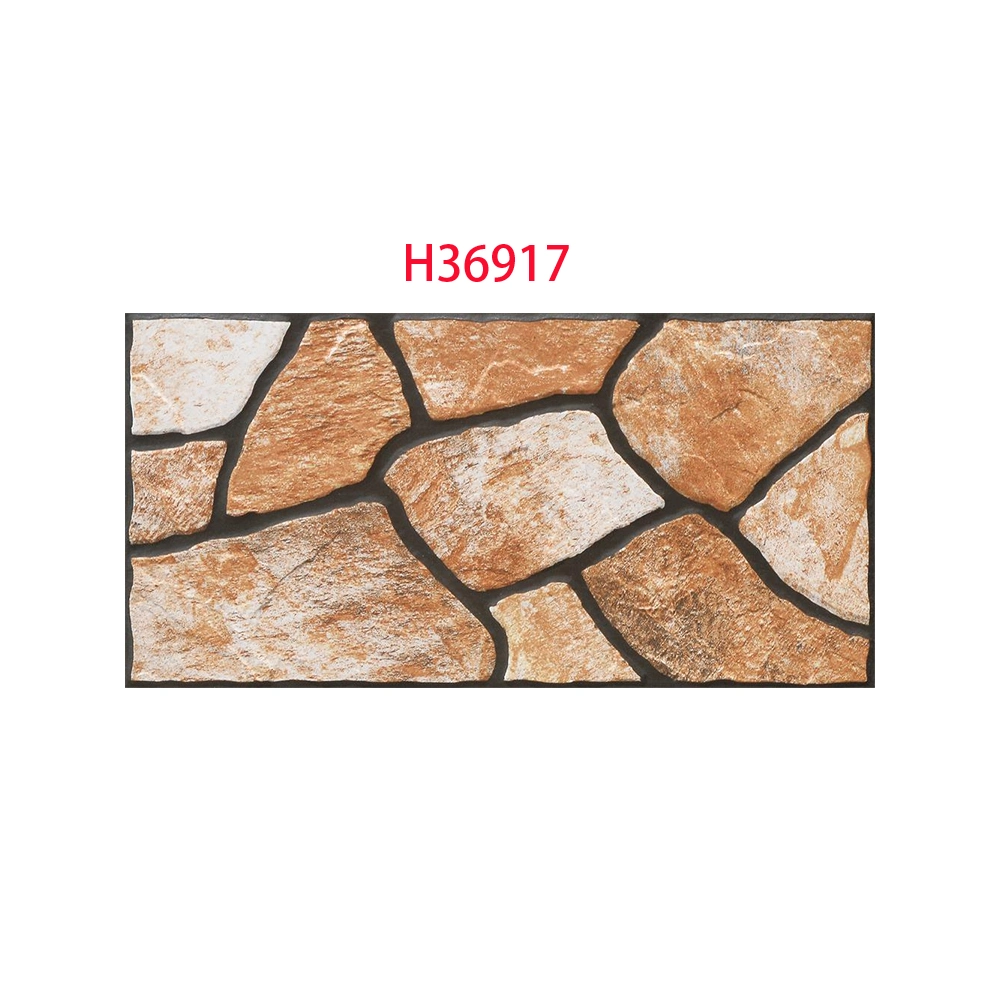 Living Room Building Materia Porcelain Full Body Outdoors Imitate Stone Wall Tiles