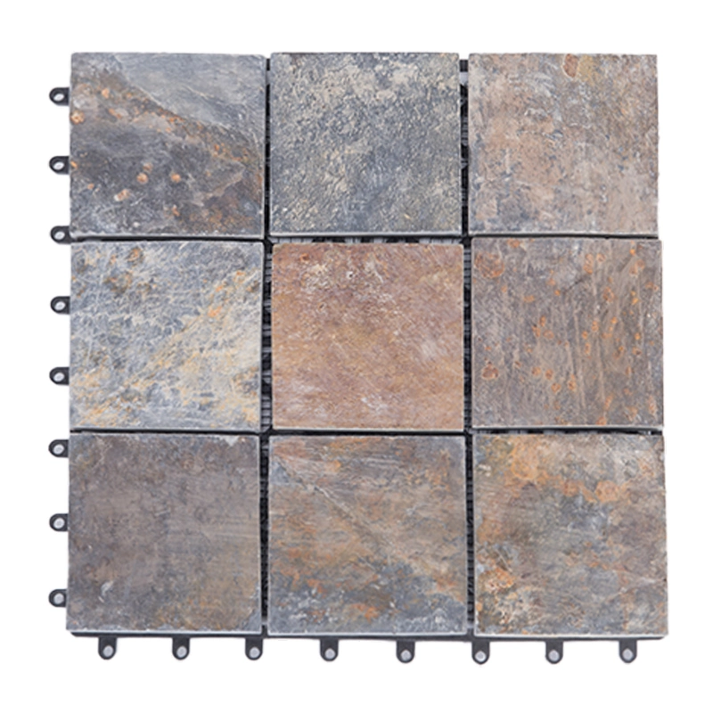 Chinese Factory 30X30 Marble Anti Slip Playground Decking Outdoor Beige Stone Floor Tiles