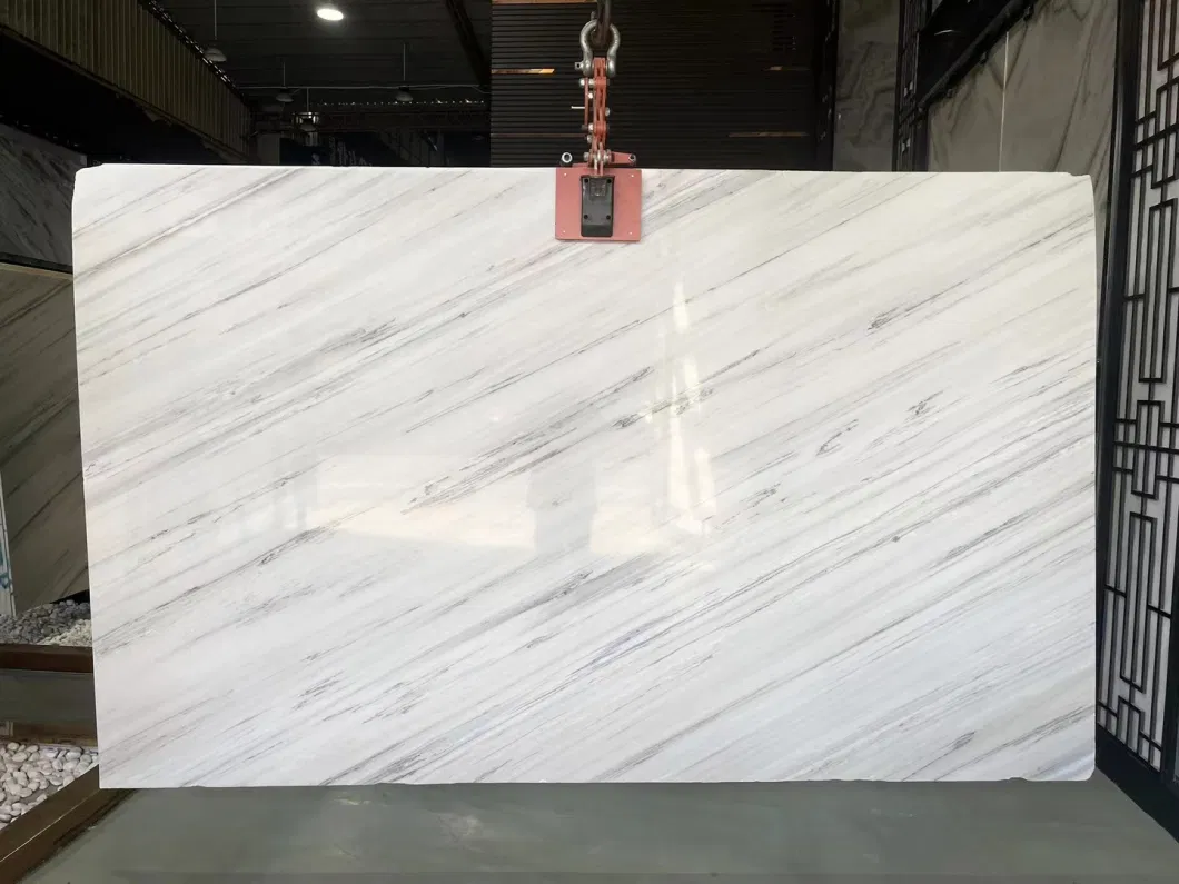 High Quality Wooden White Galaxy White Palissandro Marble Slab for Flooring Background Wall Countertop/Stair/Riser Decoration Tile