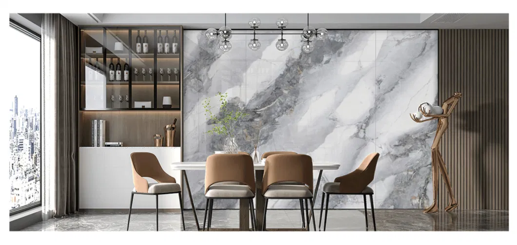1600X3200mm Color and Pattern Optional Sintered Stone Polished Glazed Slab for Hotel Background Wall or Floor