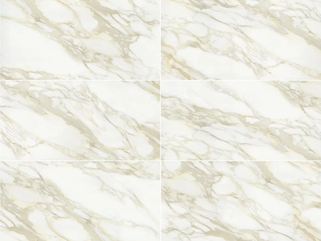 90X180cm Warm White Tone Mabrle Like Shiny Polished Lappato Porcelain Tile