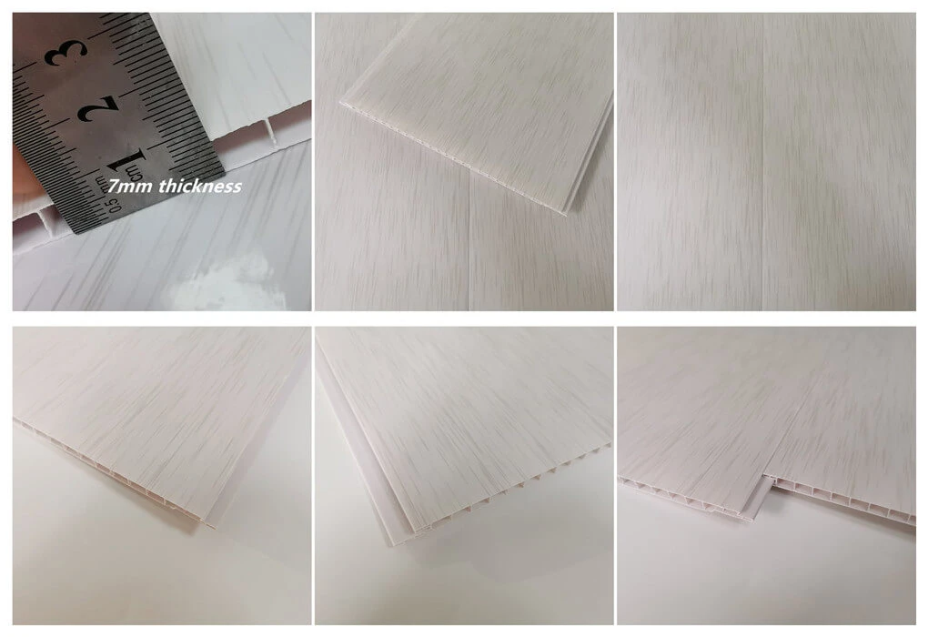250mm Cielo Falso De PVC Ceiling Lambri Panel and Interior Wall Tile for Bathroom/Kitchen