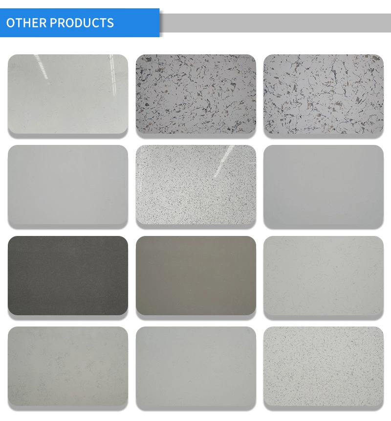 Stone Artificial Quartz Countertop Material Artificial Stone Slabs and Kitchen Sink