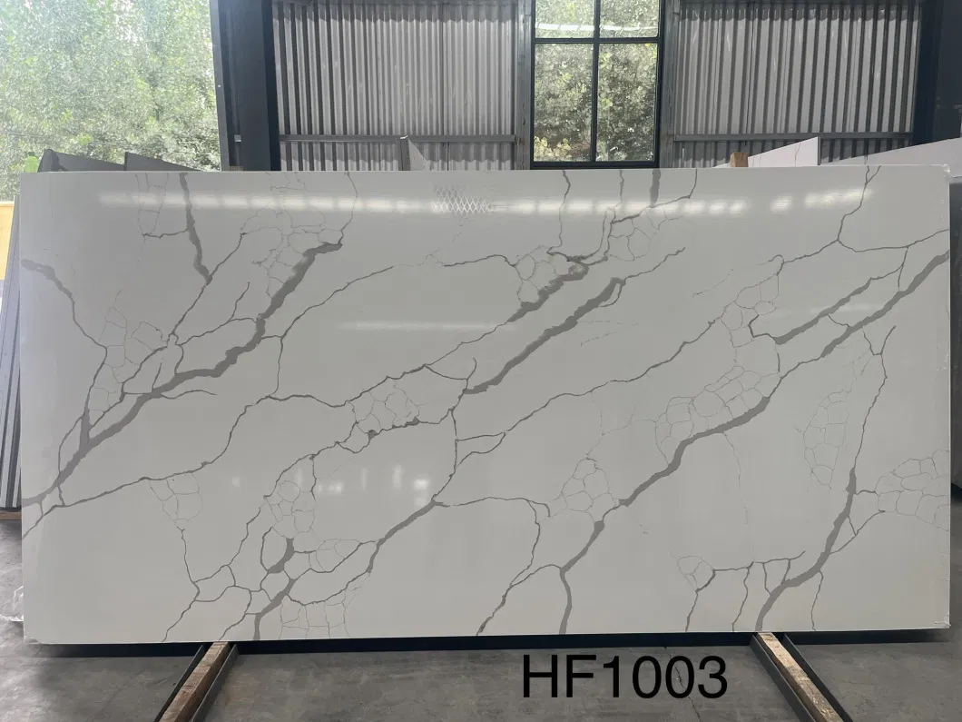 Stone Artificial Quartz Countertop Material Artificial Stone Slabs and Kitchen Sink