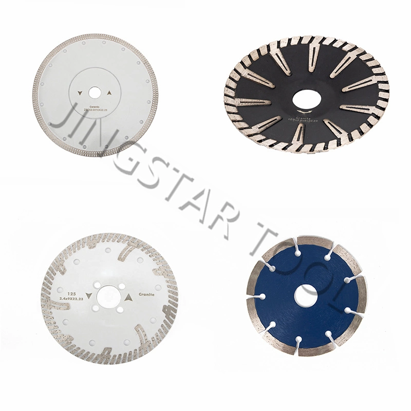 180mmhot Press Turbo Wave Diamond Stone Cutting Saw Blade with Reinforced Ring for Cutting Granite