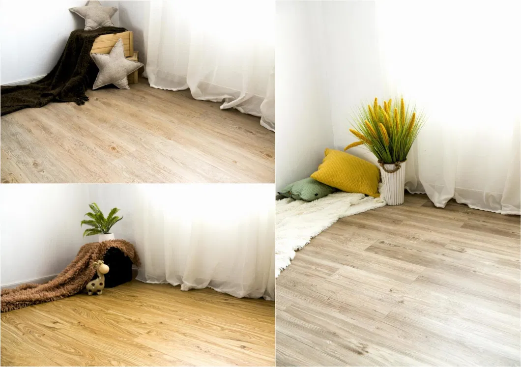 Spc Plastic Flooring Tile Click for Indoor Waterproof Plastic Sheet PVC Planks