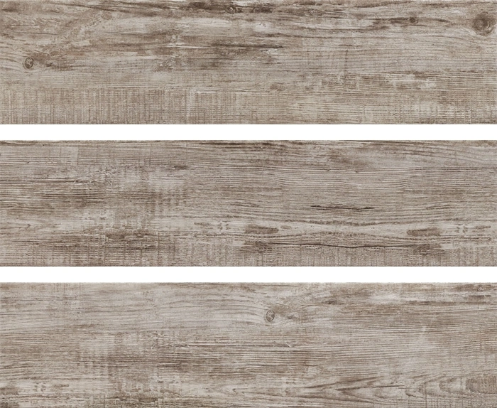 12X12 Wooden Floor Basement Grey Wood Grain Tile in Kitchen