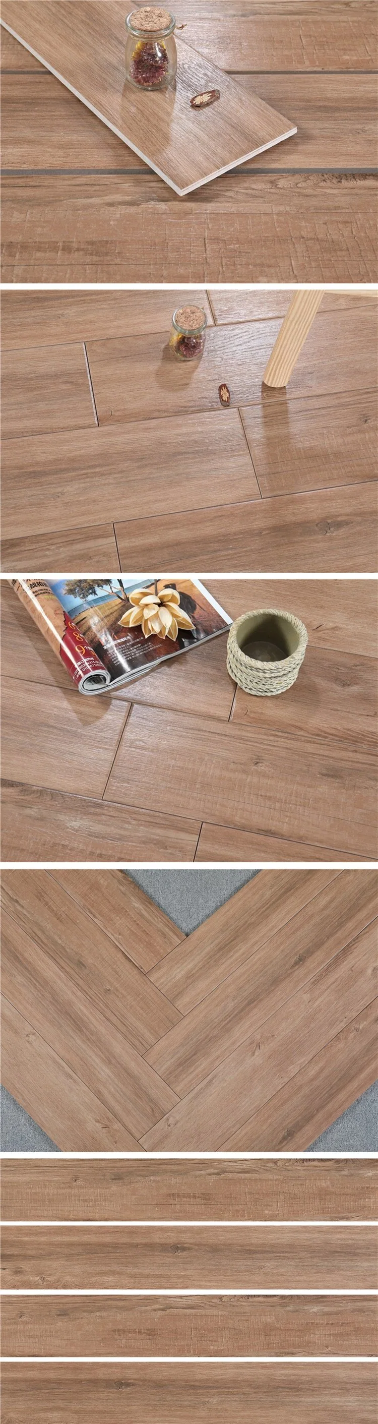 Hot Sale Commercial Use Hone Finished Ceramic Tile Wood Floor