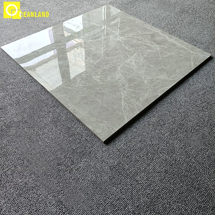 Foshan Home 600X600 Gray Polished Glazed Porcelain Floor Tile Price