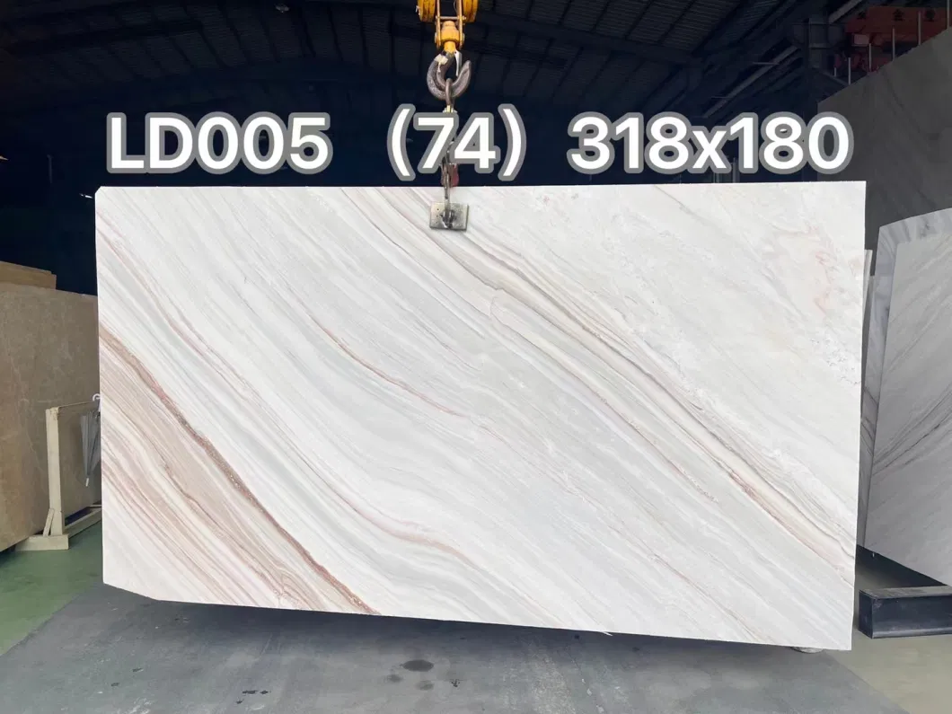 High Quality Wooden White Galaxy White Palissandro Marble Slab for Flooring Background Wall Countertop/Stair/Riser Decoration Tile