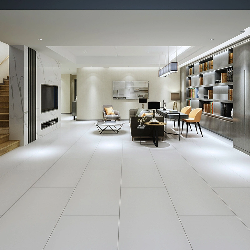 off Grey White Porcelain Floor Tile Rectangular Shape Shown