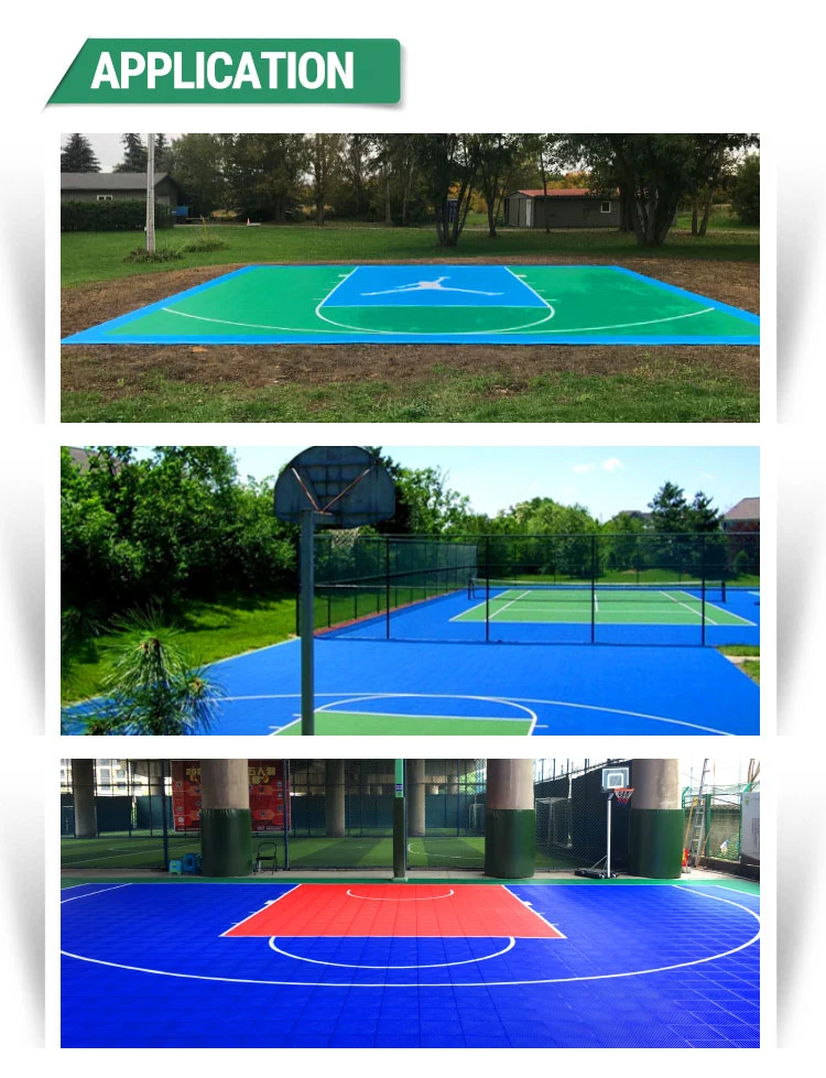 Used Outdoor Volleyball Sport Court Interlocking Hard Plastic Floor Covering