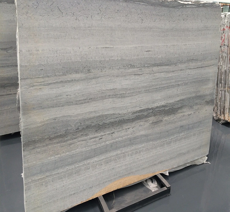 12&quot;X24&quot; Highly Polished Natural Chinese Blue Grey Wood Grain Serpeggiante Marble Wall Floor Tiles