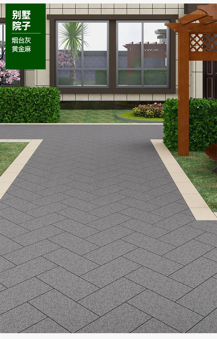 Parking House Porcelain Stoneware Slab Tiles for Driveway / Anti Slip 20X60 Stone Effect Granite Matt Floor Outdoor Tiles Ls26708