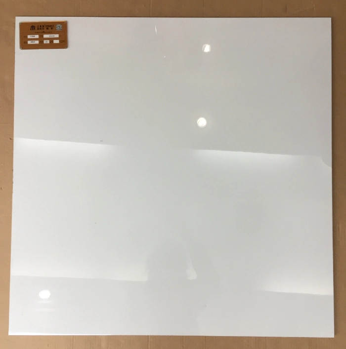 Foshan High Quality 60X60 Pure White Shiny Surface Porcelain Marble Floor and Wall Tile Jrm00b
