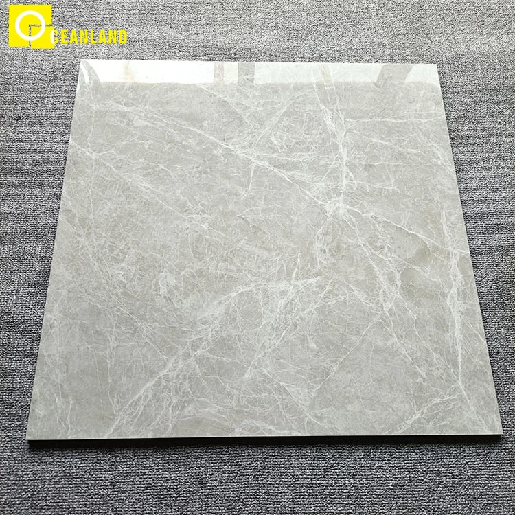 Foshan Home 600X600 Gray Polished Glazed Porcelain Floor Tile Price