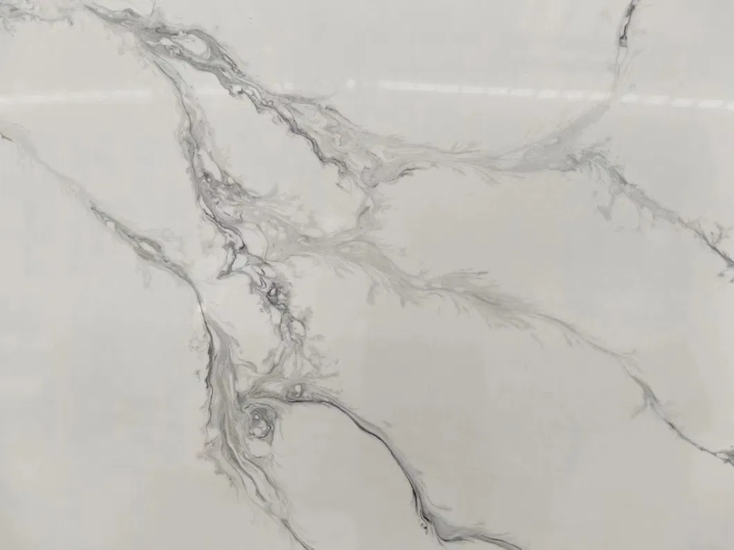 Linyi Yangtu Synthetic Engineered Artificial Marble Stone White Series Wall Panel/Flooring Tiles/Kitchen Top